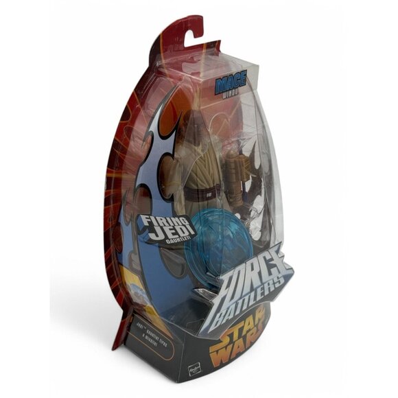 Star Wars Force Battlers Mace Windu Action Figure W/ Firing Jedi Gauntlet Ages 4 - Picture 6 of 6